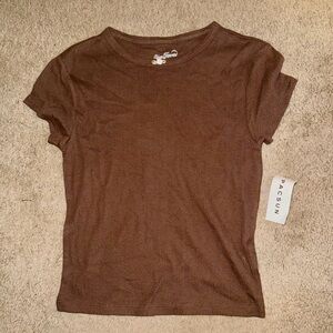 PacSun Brown Short Sleeve Tee